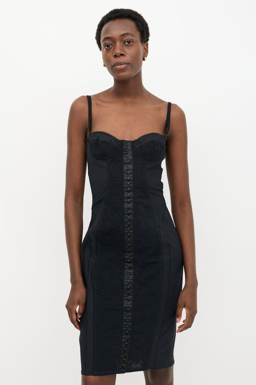 Dolce & Gabbana Lace Panel Bustier Dress