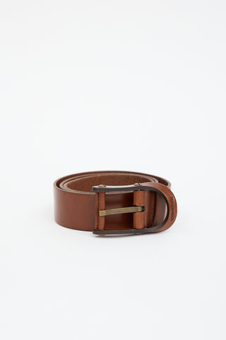 Dolce & Gabbana Leather Covered Buckle Belt