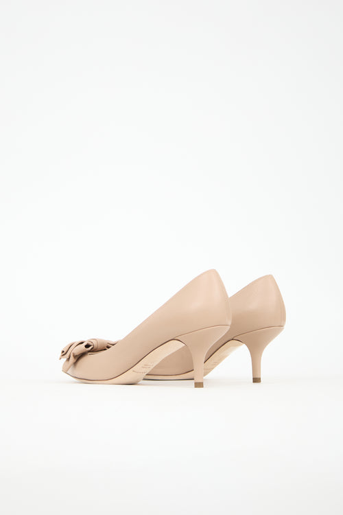 Dolce & Gabbana Leather Bow Pump