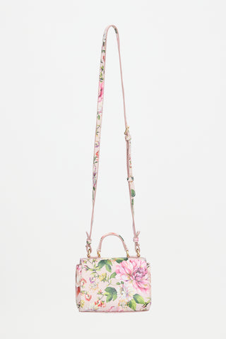 Dolce & Gabbana Leather Floral Crossbody Bag