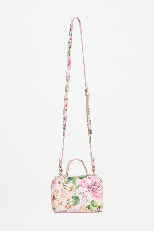 Dolce & Gabbana Leather Floral Crossbody Bag