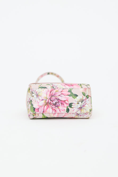 Dolce & Gabbana Leather Floral Crossbody Bag