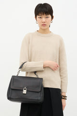 Dolce & Gabbana Leather Padlock Bag