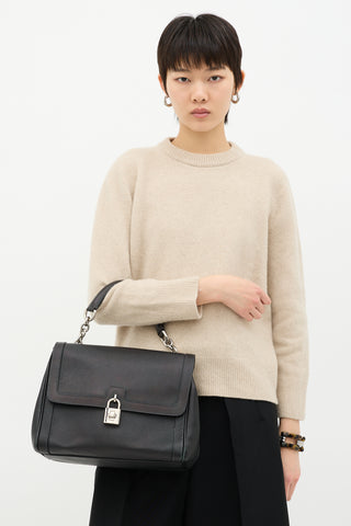Dolce & Gabbana Leather Padlock Bag