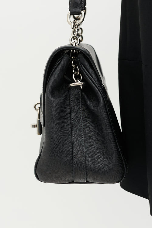Dolce & Gabbana Leather Padlock Bag