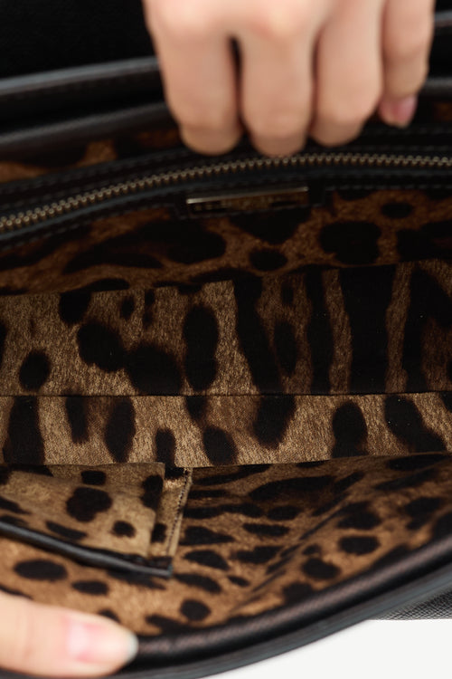 Dolce & Gabbana Leather Padlock Bag