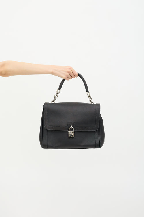 Dolce & Gabbana Leather Padlock Bag