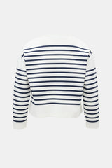 Dolce & Gabbana Mariner Striped Embellished Top