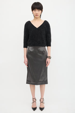Dolce & Gabbana Mohair V-Neck Sweater