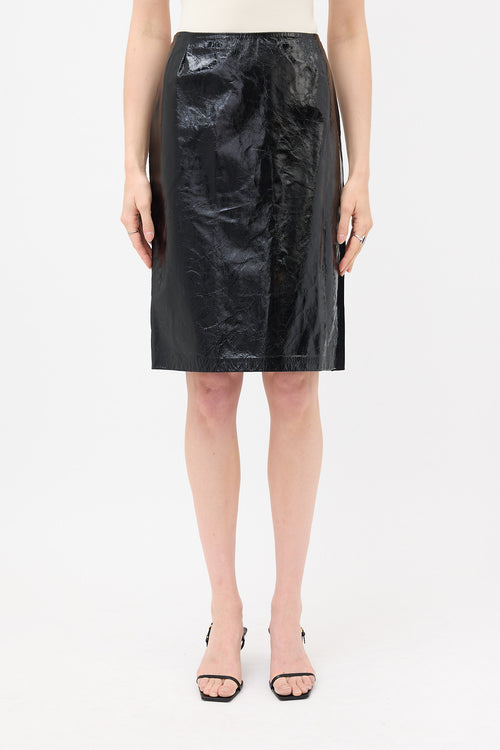 Dolce & Gabbana Patent Leather Pencil Skirt