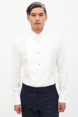 Dolce & Gabbana Pique Bib Tuxedo Shirt