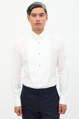 Dolce & Gabbana Pique Bib Tuxedo Shirt