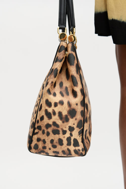 Dolce & Gabbana Printed Large Miss Sicily Tote Bag