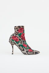 Dolce & Gabbana Printed Stretch Sock Boot