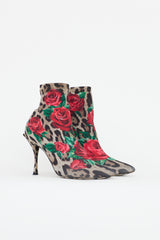 Dolce & Gabbana Printed Stretch Sock Boot