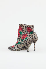 Dolce & Gabbana Printed Stretch Sock Boot