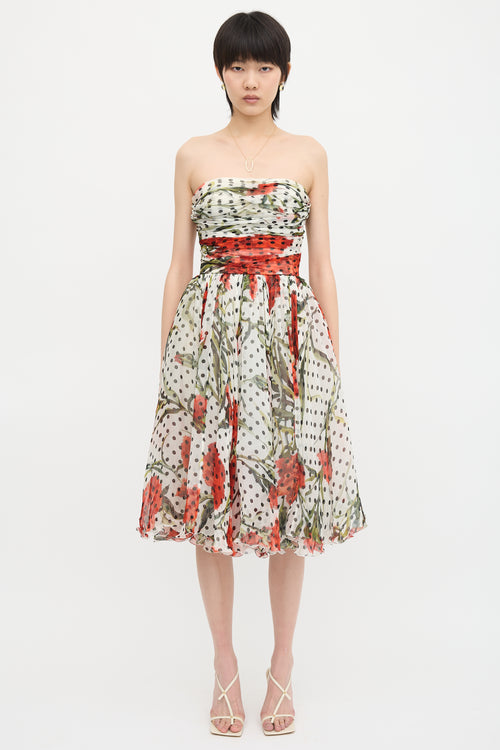 Dolce & Gabbana SS 2015 Silk Floral Dress