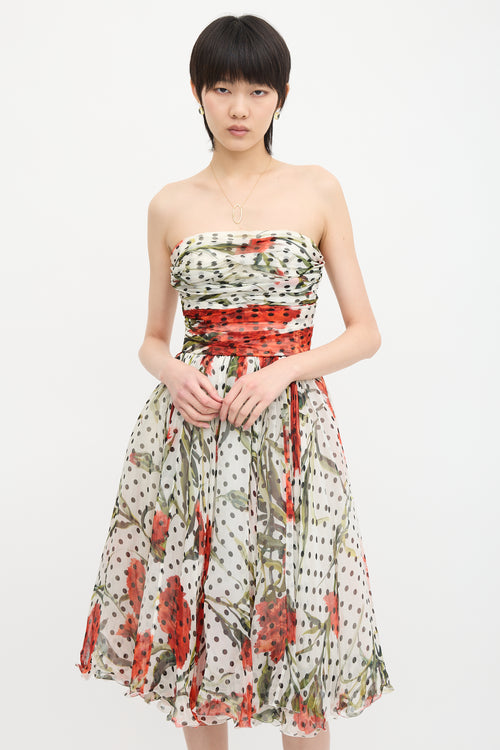 Dolce & Gabbana SS 2015 Silk Floral Dress