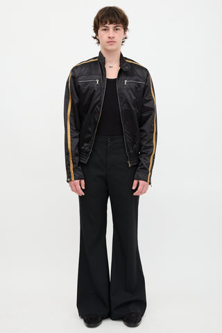 Dolce & Gabbana Satin Bomber Jacket