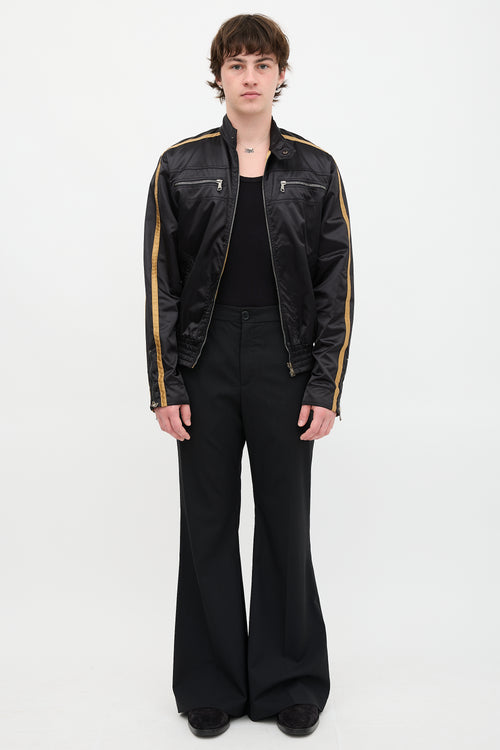 Dolce & Gabbana Satin Bomber Jacket