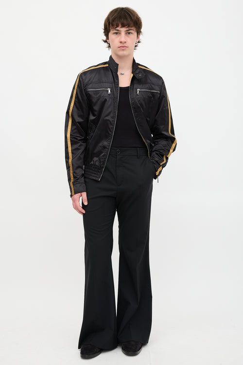 Dolce & Gabbana Satin Bomber Jacket