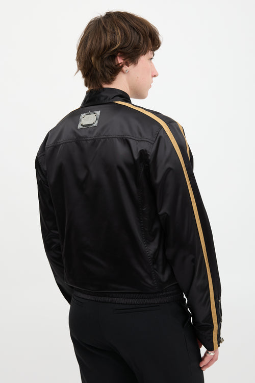 Dolce & Gabbana Satin Bomber Jacket