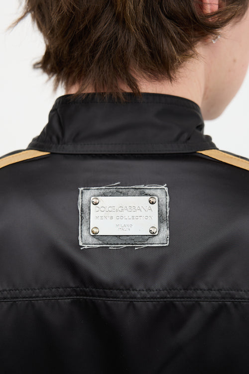 Dolce & Gabbana Satin Bomber Jacket