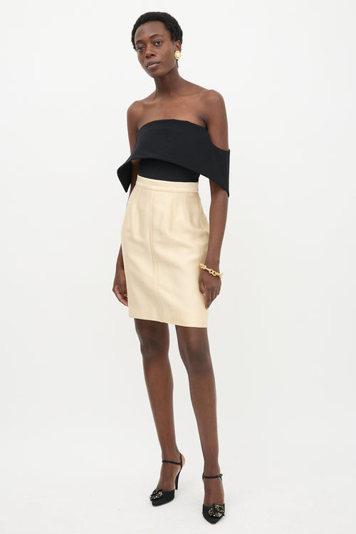 Dolce & Gabbana Satin Midi Skirt