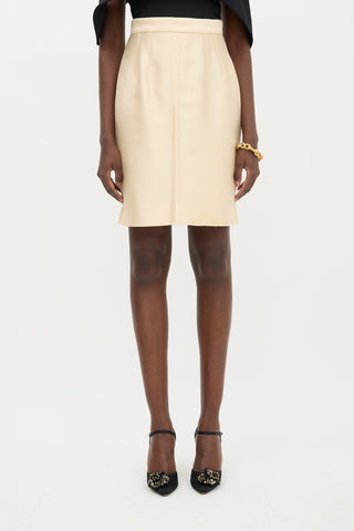 Dolce & Gabbana Satin Midi Skirt