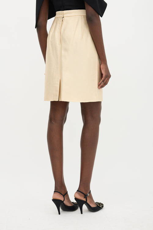 Dolce & Gabbana Satin Midi Skirt