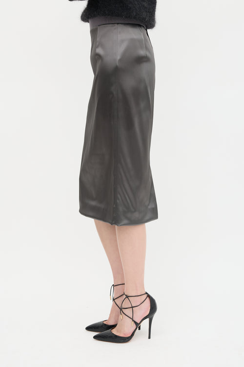 Dolce & Gabbana Satin Pencil Skirt