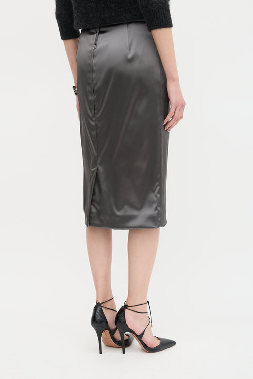 Dolce & Gabbana Satin Pencil Skirt