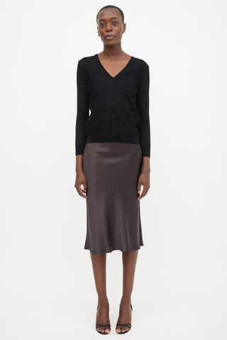 Dolce & Gabbana Silk Lace Sweater