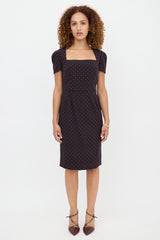 Dolce & Gabbana Silk Polka Dot Dress
