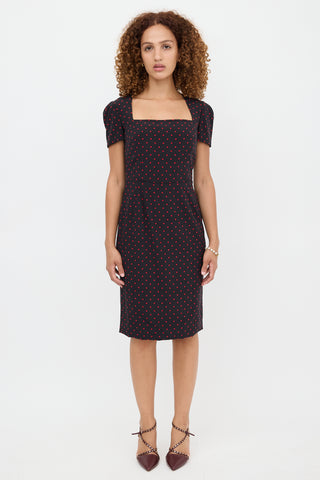Dolce & Gabbana Silk Polka Dot Dress