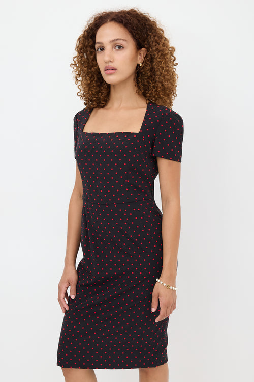 Dolce & Gabbana Silk Polka Dot Dress