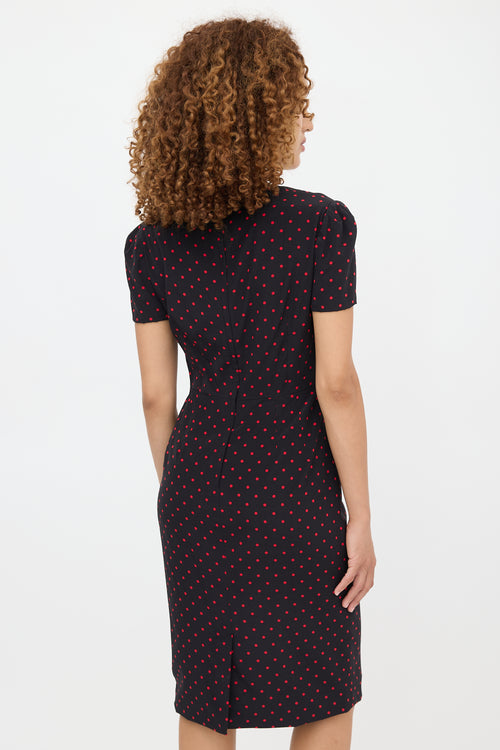Dolce & Gabbana Silk Polka Dot Dress