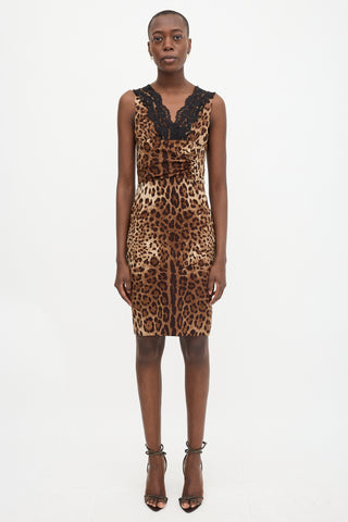 Dolce & Gabbana Silk Printed Midi Dress