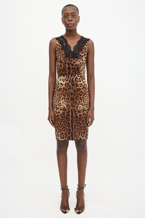 Dolce & Gabbana Silk Printed Midi Dress