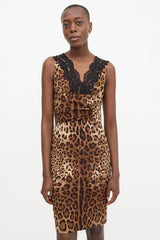 Dolce & Gabbana Silk Printed Midi Dress