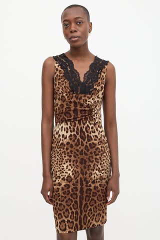Dolce & Gabbana Silk Printed Midi Dress