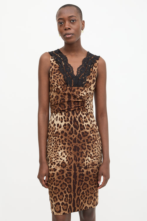 Dolce & Gabbana Silk Printed Midi Dress
