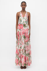 Dolce & Gabbana Silk Sheer Floral Dress