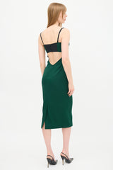 Dolce & Gabbana Sparkly Silk Bustier Dress