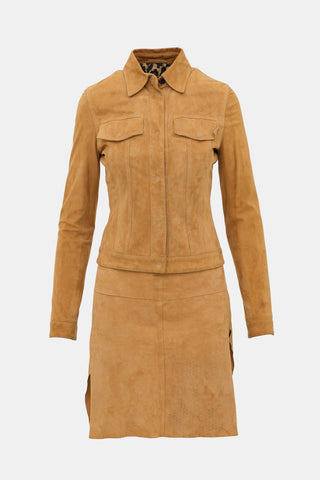Dolce & Gabbana Vintage Suede Co-Ord Set