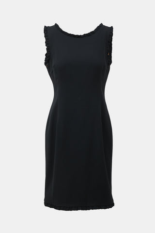 Dolce & Gabbana Wool Crepe Sheath Dress