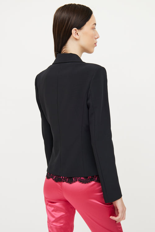 Dolce & Gabbana Black Button  Blazer