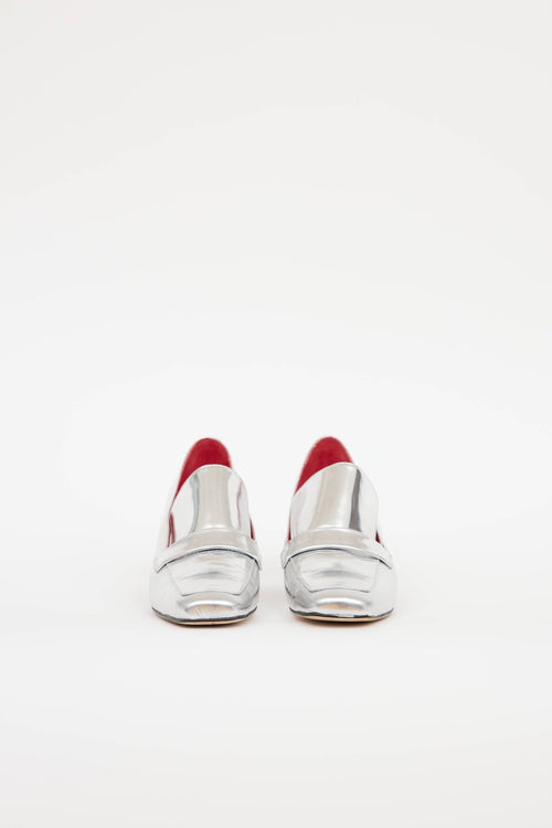Dorateymur Leather Metallic Loafer