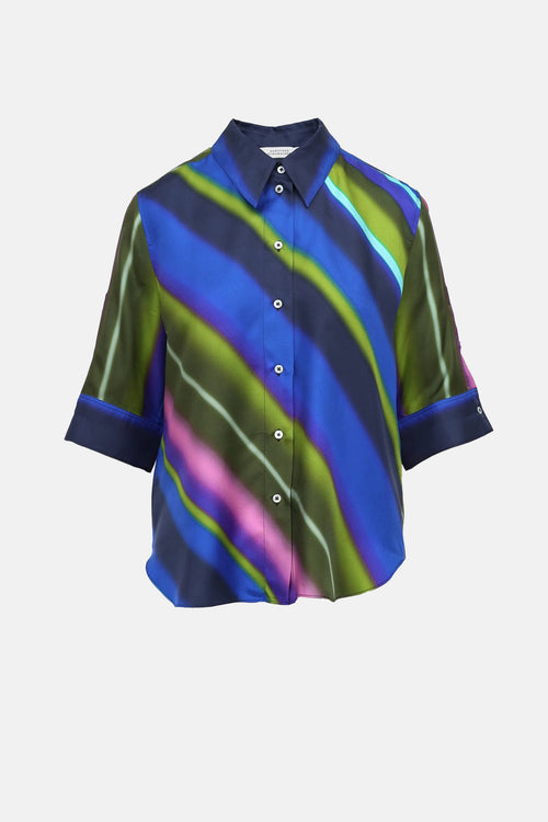 Dorothee Schumacher Button Up Short Sleeve Top