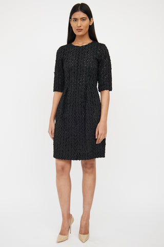 Textured Pleat Dress